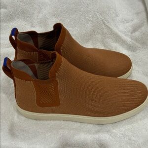 Men's Brown Slip-On Knit Casual Shoes